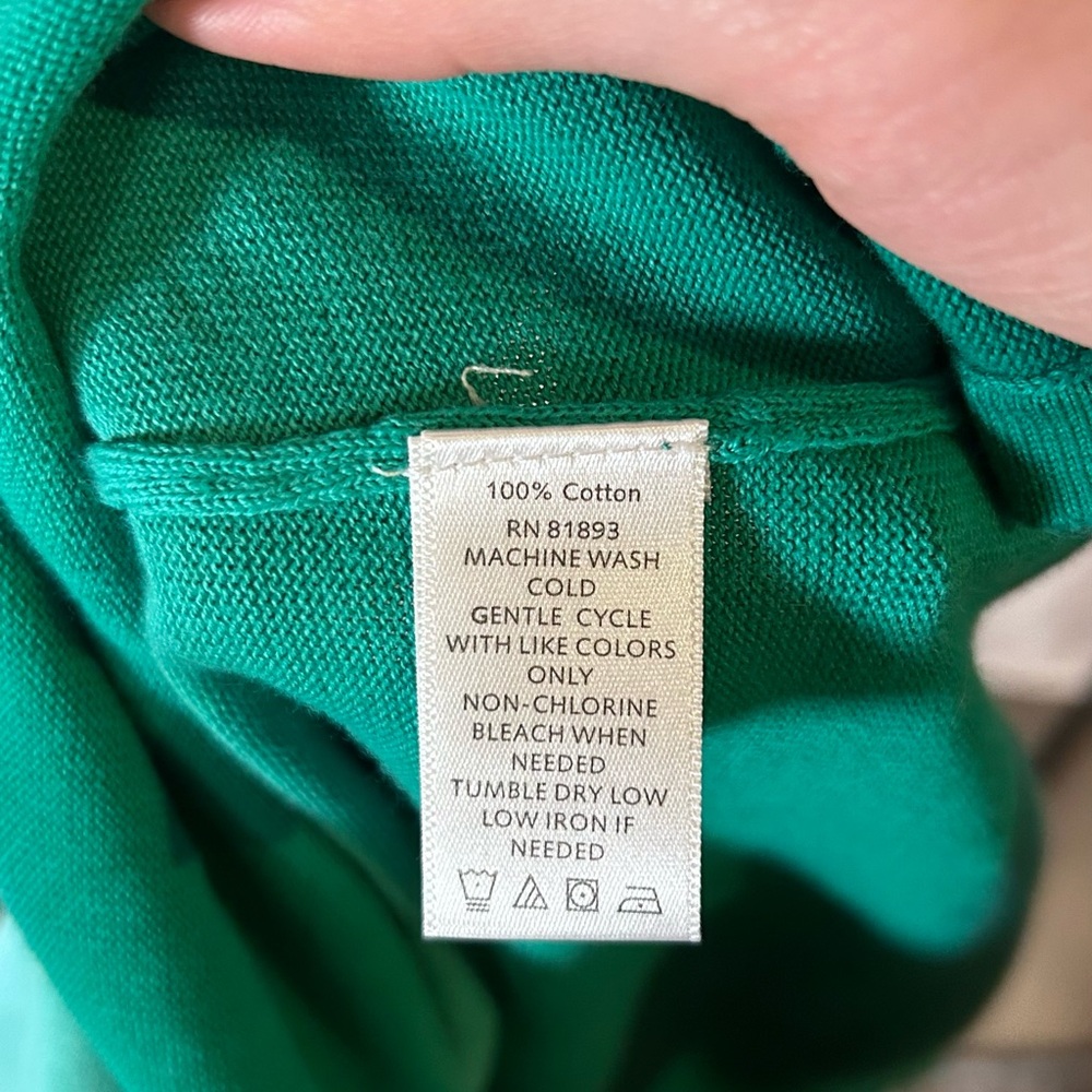 Y2K Coastal Ombre Cardigan Isaac Mizrahi Aqua Gradient Knit Sweater - Picture 6 of 7